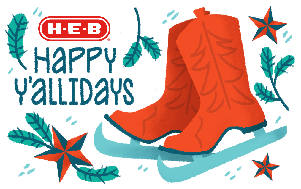 H-E-B Happy Y'allidays